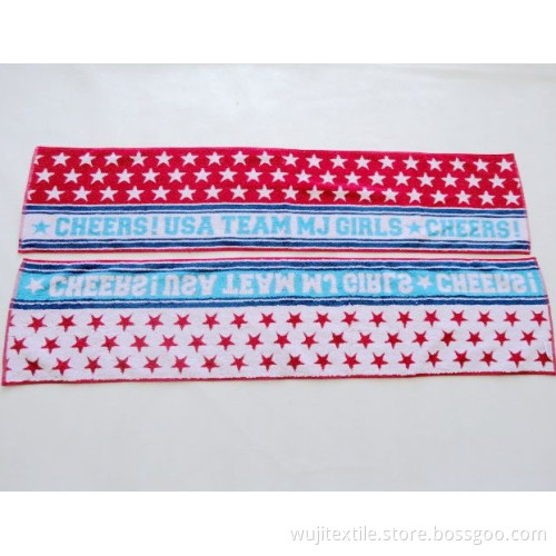 SGS Cotton Sports Towel Gym Towel with Printing (WJ-G848)